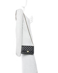 Lambskin Quilted Boy Wallet On Chain WOC Black