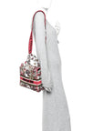 Canvas Embroidered Butterfly Print Medium Lady D-Lite  Multicolor