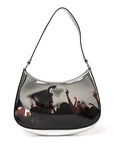 Spazzolato Concert Printed Cleo Shoulder Bag Argento
