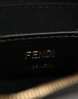 Vitello Cruise F is FNDI Bi-Color FF 1974 Embossed Medium Envelope Wallet On Chain Black Maya