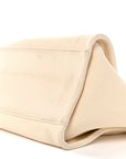 Canvas Pearl Medium Deauville Tote Ecru Beige