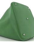 Taurillon Clemence Picotin Lock 26 GM Bamboo