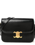 Shiny Calfskin Medium Triomphe Black