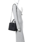 Ultra Matte Calfskin Cannage Medium Lady D1OR Black