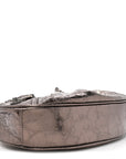 Metallic Agneau Arena Le Cagole Shoulder Bag XS Dark Bronze