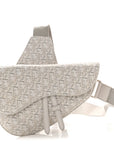 Oblique Mens Saddle Bag Grey