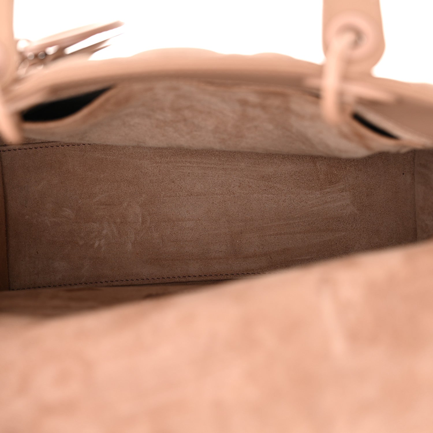 Ultra Matte Calfskin Cannage Medium Lady D1OR Beige