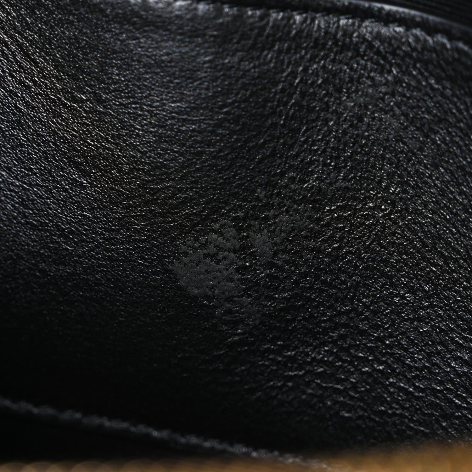 Lambskin Matelasse Chevron Monogram Envelope Chain Wallet Black