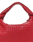 Nappa Intrecciato Small Veneta Hobo Cassis