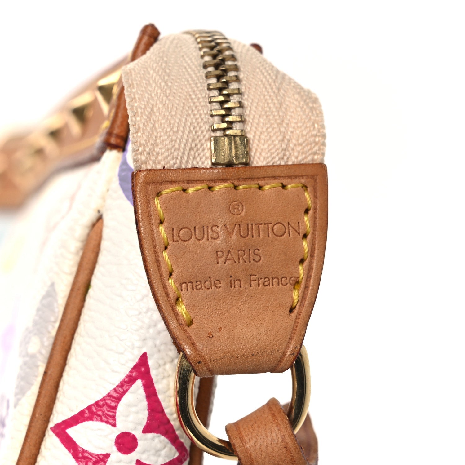Monogram Multicolor Pochette Accessories White
