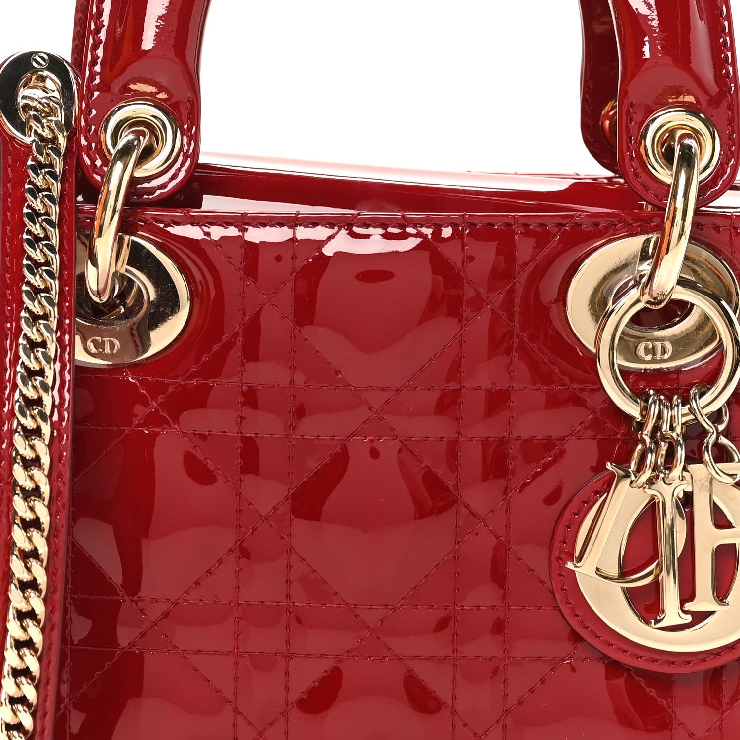 Patent Cannage Mini Lady D1OR Red