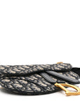 Oblique Saddle Belt Pouch Blue