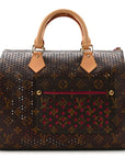 Monogram Perforated Speedy 30 Fuchsia