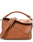 Calfskin Medium Puzzle Bag Tan