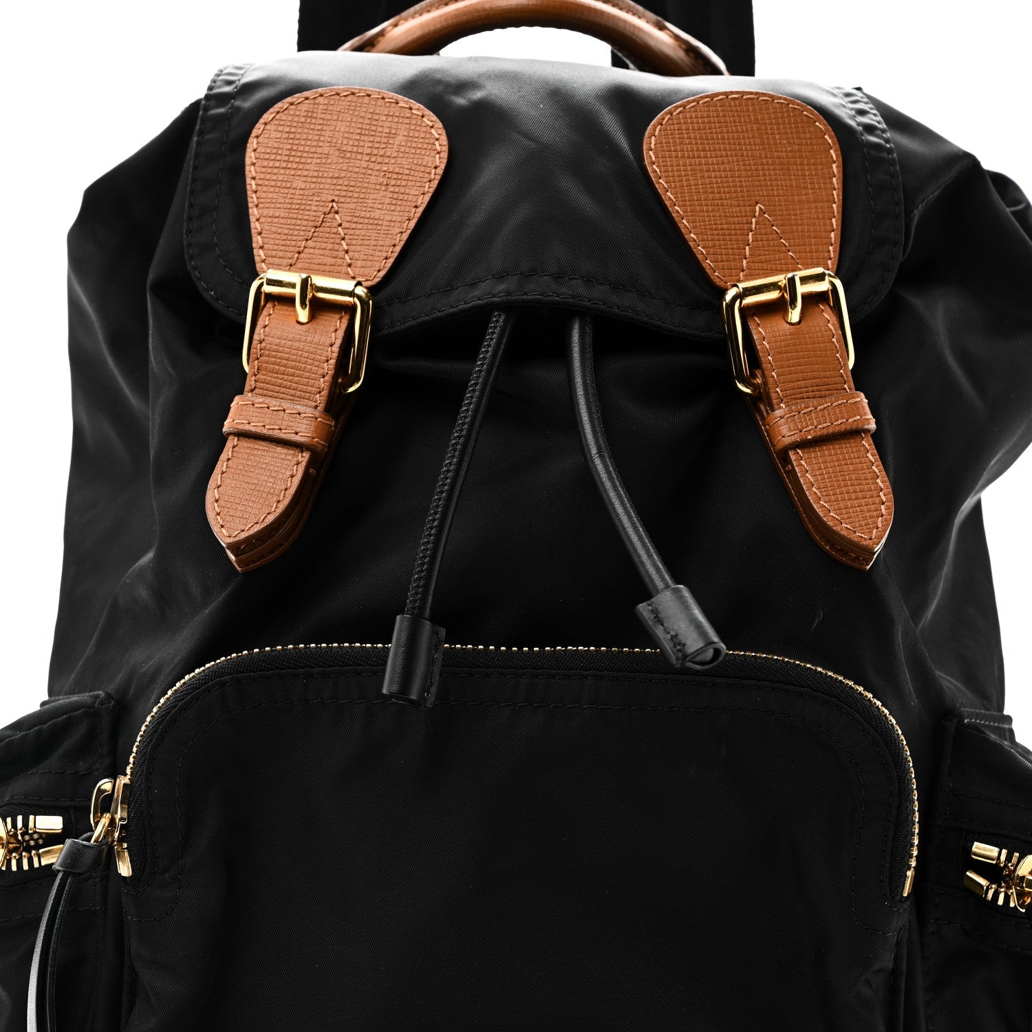 Nylon Medium Rucksack Backpack Black