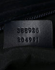 GG Supreme Monogram Web Flat Messenger Bag Navy