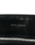 Calfskin Y Quilted Monogram Medium Loulou Chain Satchel Black
