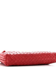 Nappa Intrecciato Nodini Crossbody Messenger Red