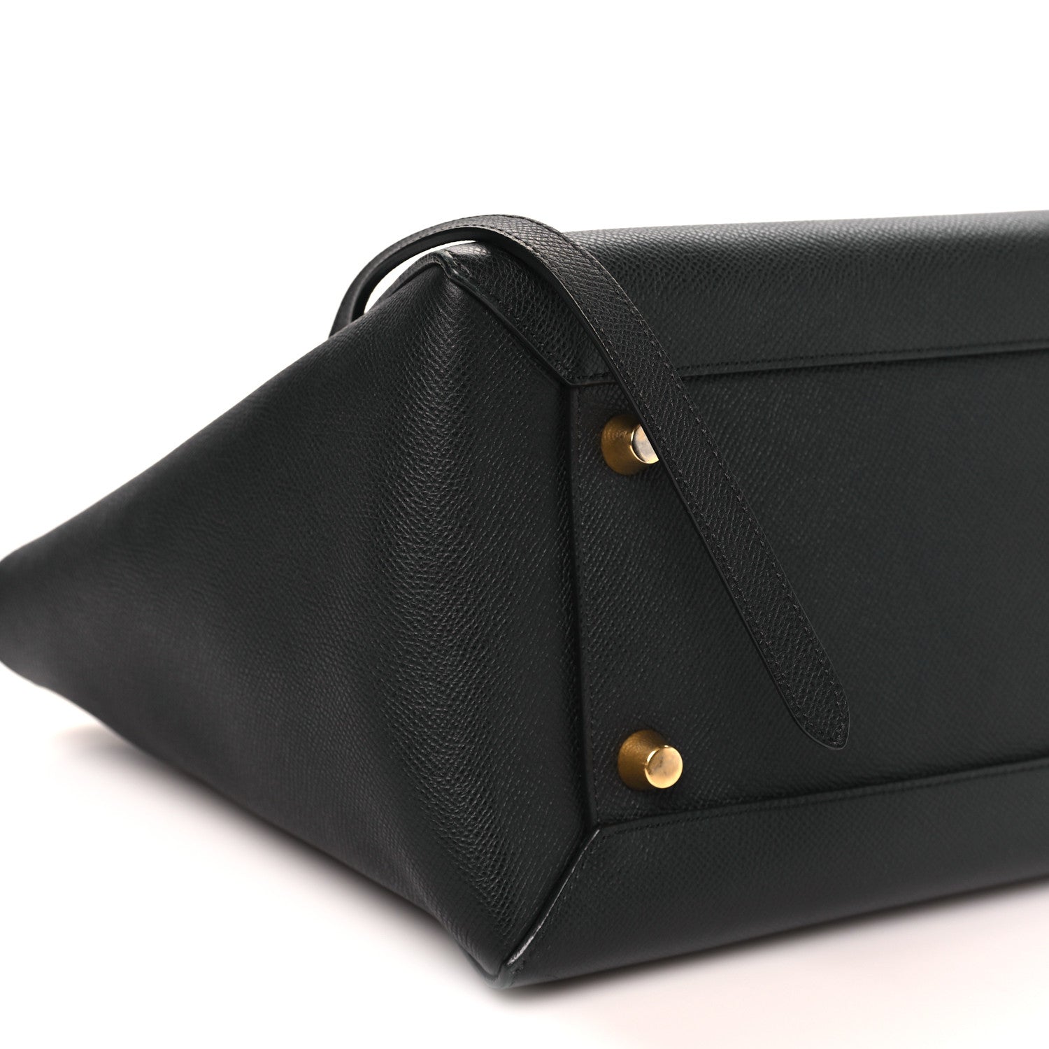 Grained Calfskin Mini Belt Bag Black