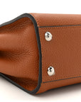 Cuoio Romano Snakeskin Selleria Mini Peekaboo Iconic Satchel Cappuccino