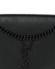 Grain De Poudre Medium Classic Monogram Monochrome Kate Satchel Black