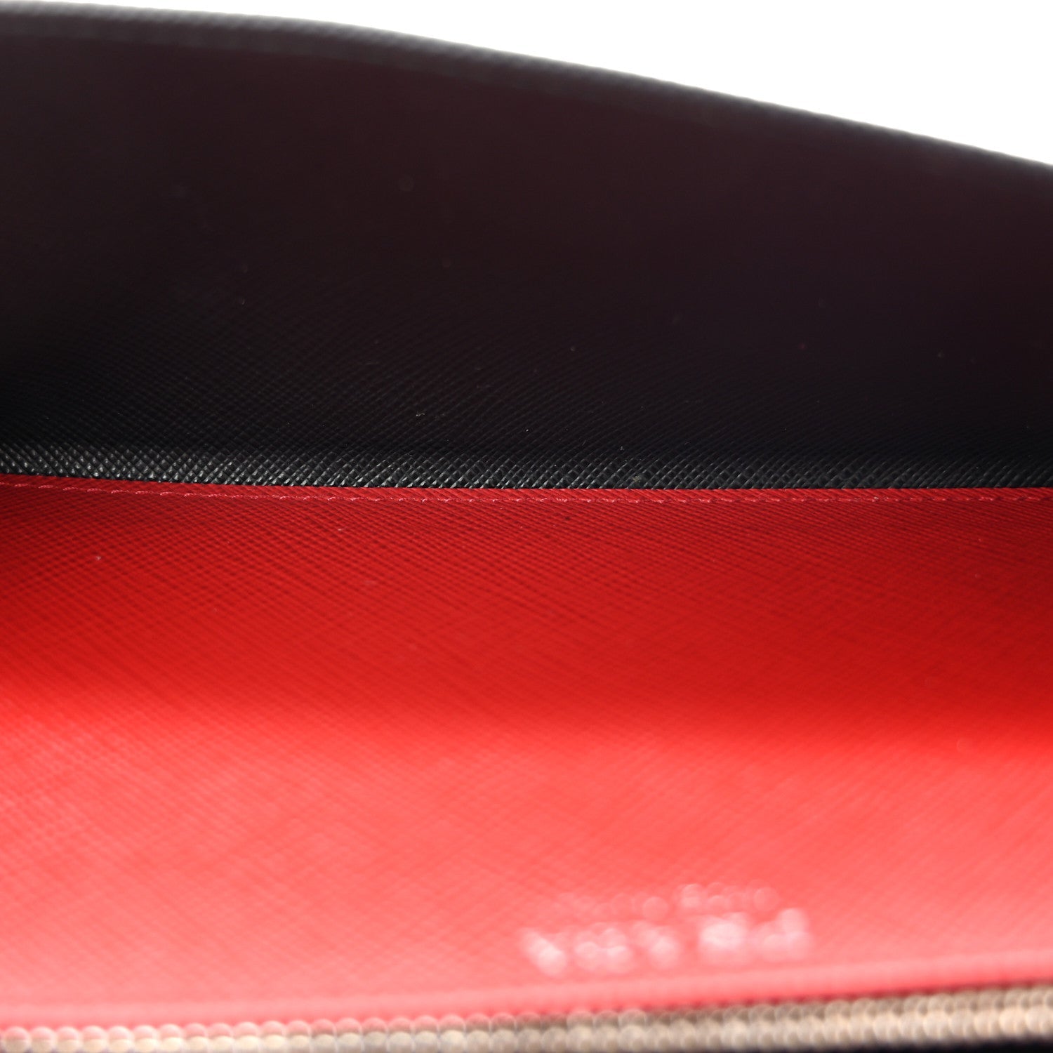Saffiano Bi-Color Wallet On Chain Black Fuoco