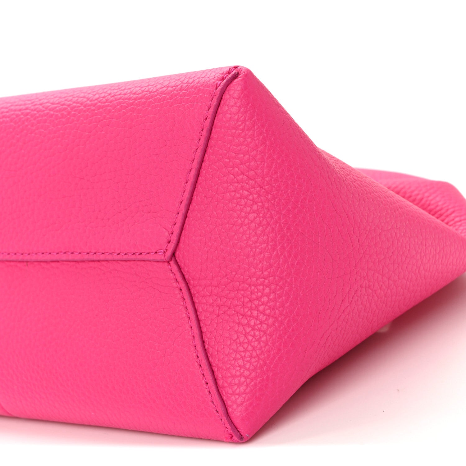 Grained Calfskin Mini The Sack Bag Hot Pink