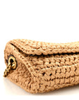 Raffia Monogram Tassel Kate 99 Dark Nude