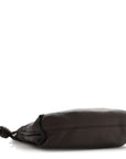Calfskin Mini Flamenco Knot Bag Chocolate