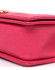 Caviar Quilted Medium Boy Flap Pink