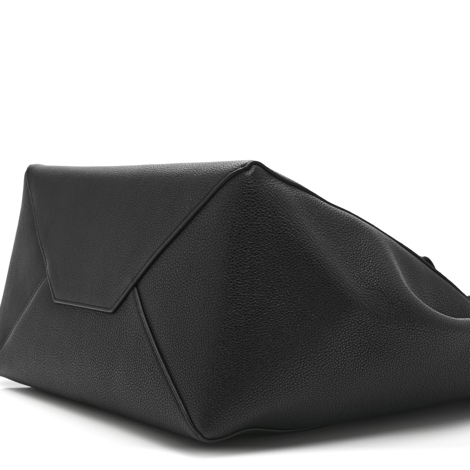 Soft Grained Calfskin Small Belt Cabas Phantom Black