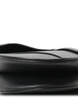 Grained Calfskin Saddle Bag Black
