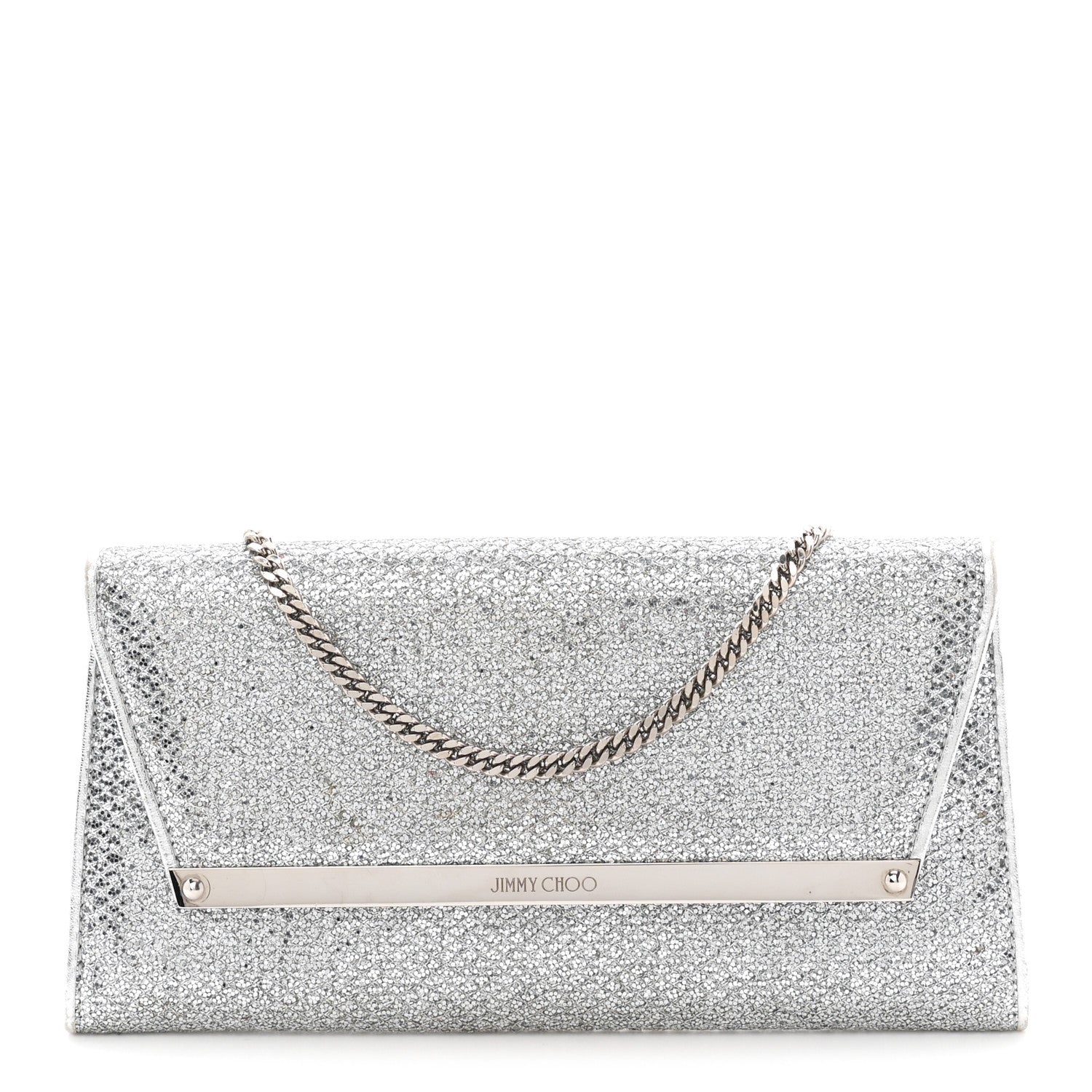 Glitter Margot Clutch Silver