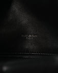Lambskin Quilted Toy Loulou Puffer Monogram Monochrome Chain Satchel Black