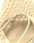 Mesh Nappa Stretch Ankle Tie Sandals 36 Toile