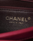 Lambskin Quilted Small Trendy CC Flap Dual Handle Bag Dark Pink