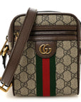 GG Supreme Monogram Web Mini Ophidia Messenger Brown