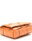 Lambskin Maxi Intreccio Padded Chain Cassette Crossbody Bag Clay