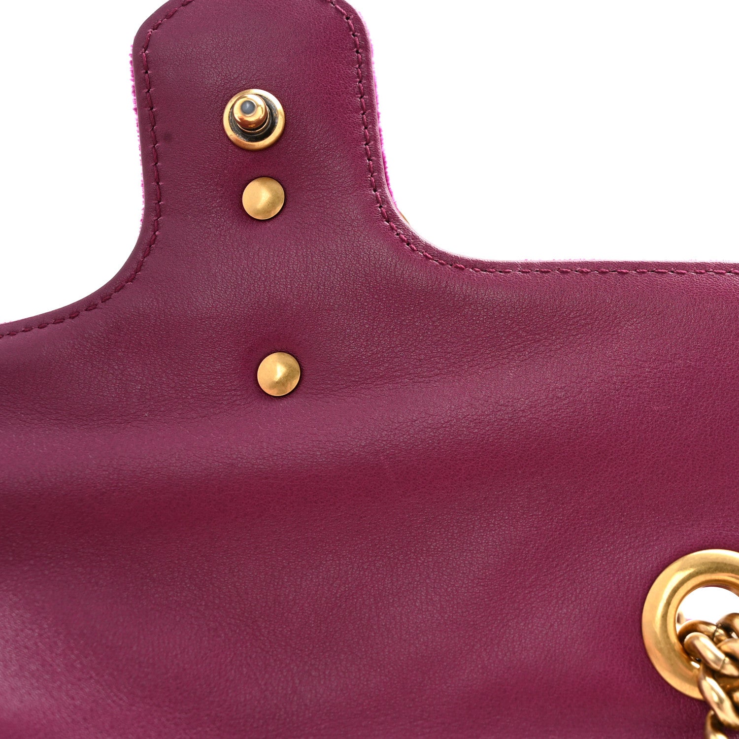 Velvet Matelasse Embroidered Mini GG Marmont Shoulder Bag Bordeaux