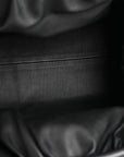 Smooth Butter Calf The Pouch Oversized Clutch Black