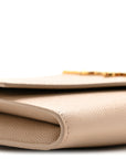 Grain De Poudre Monogram Uptown Chain Wallet Taupe