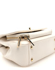 Caviar Quilted Medium Business Affinity Flap White
