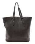 Nappa Intrecciato Large Tote Ebano