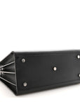 Grained Calfskin Small Sac De Jour Black