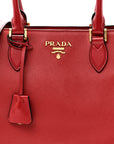 Saffiano Soft Calfskin Large Tote Fuoco