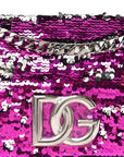 Sequin DG 3.5 Shoulder Bag Fuxia Argento