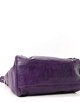 Agneau Classic Gold Hardware Velo Dark Violet
