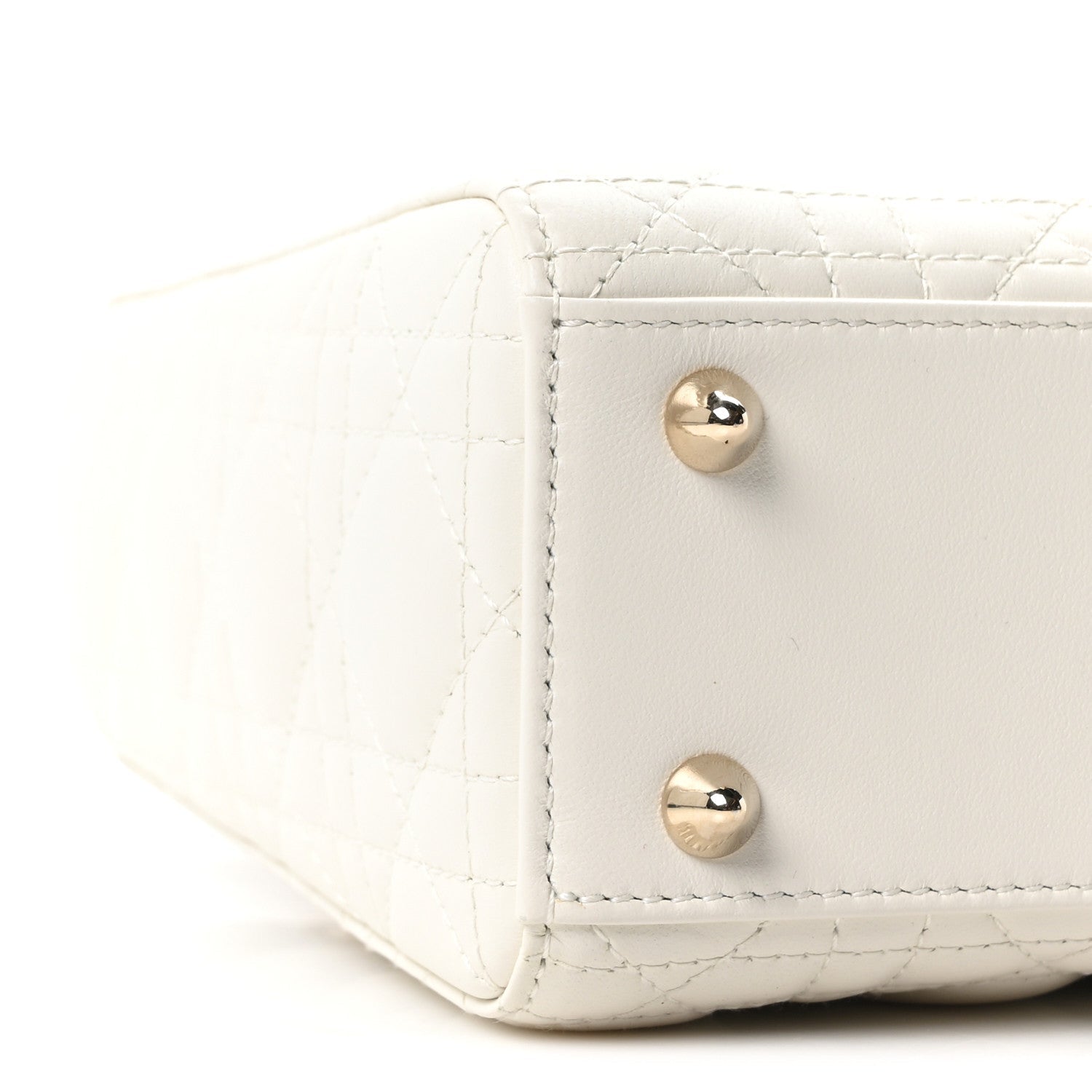 Lambskin Cannage Small My ABCD1OR Lady D1OR White