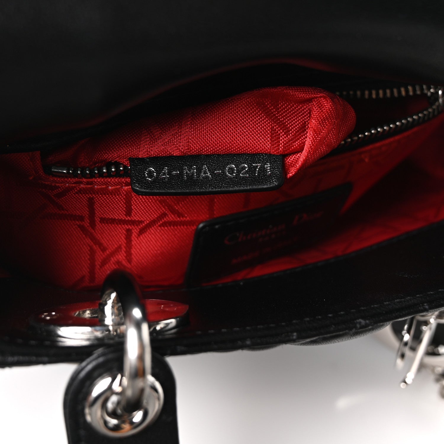 Lambskin Cannage Mini Lady D1OR Black