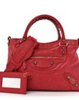 Agneau Giant 12 Rose Gold Hardware Town Rouge Coquelicot